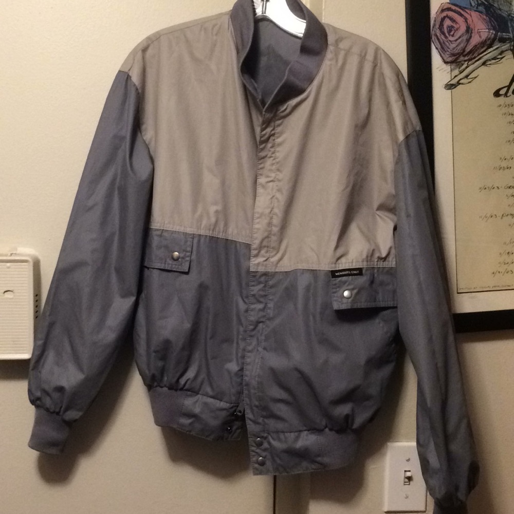 Members Only jacket reversible